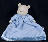 Disney Winnie the Pooh Bear Blue Security Blanket Lovey Plush